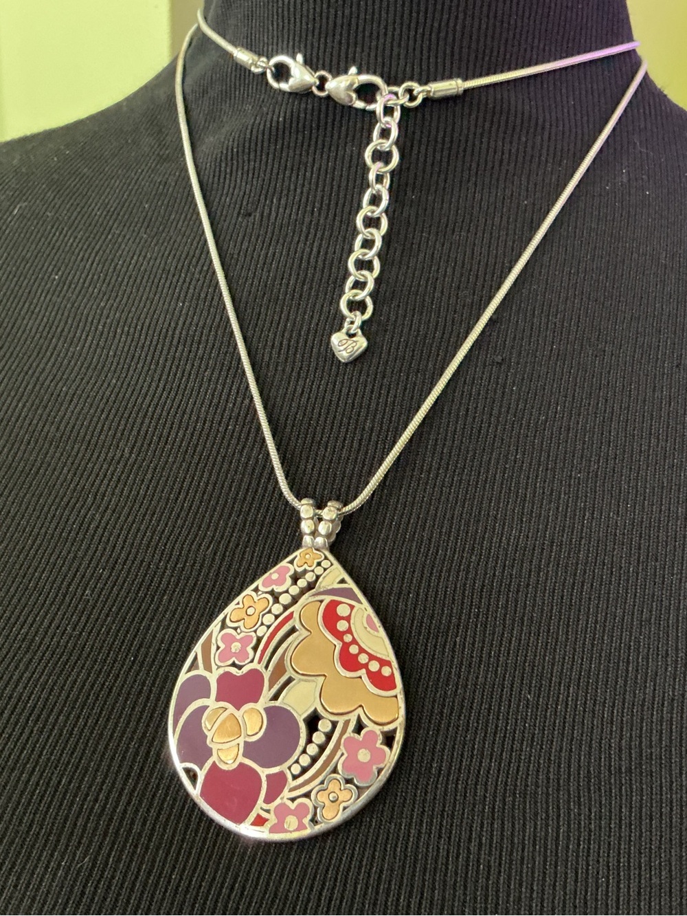 BRIGHTON ALCAZAR FILIGREE FLORAL NECKLACE WITH PENDANT - Picture 2 of 6